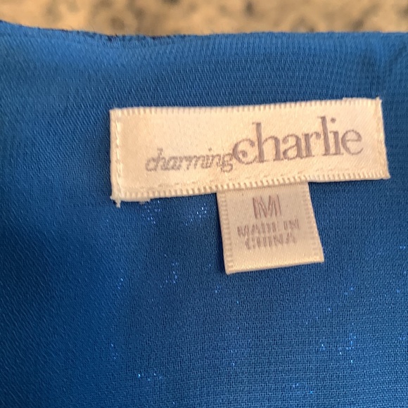 Blue size medium cocktail party dress - Picture 3 of 7